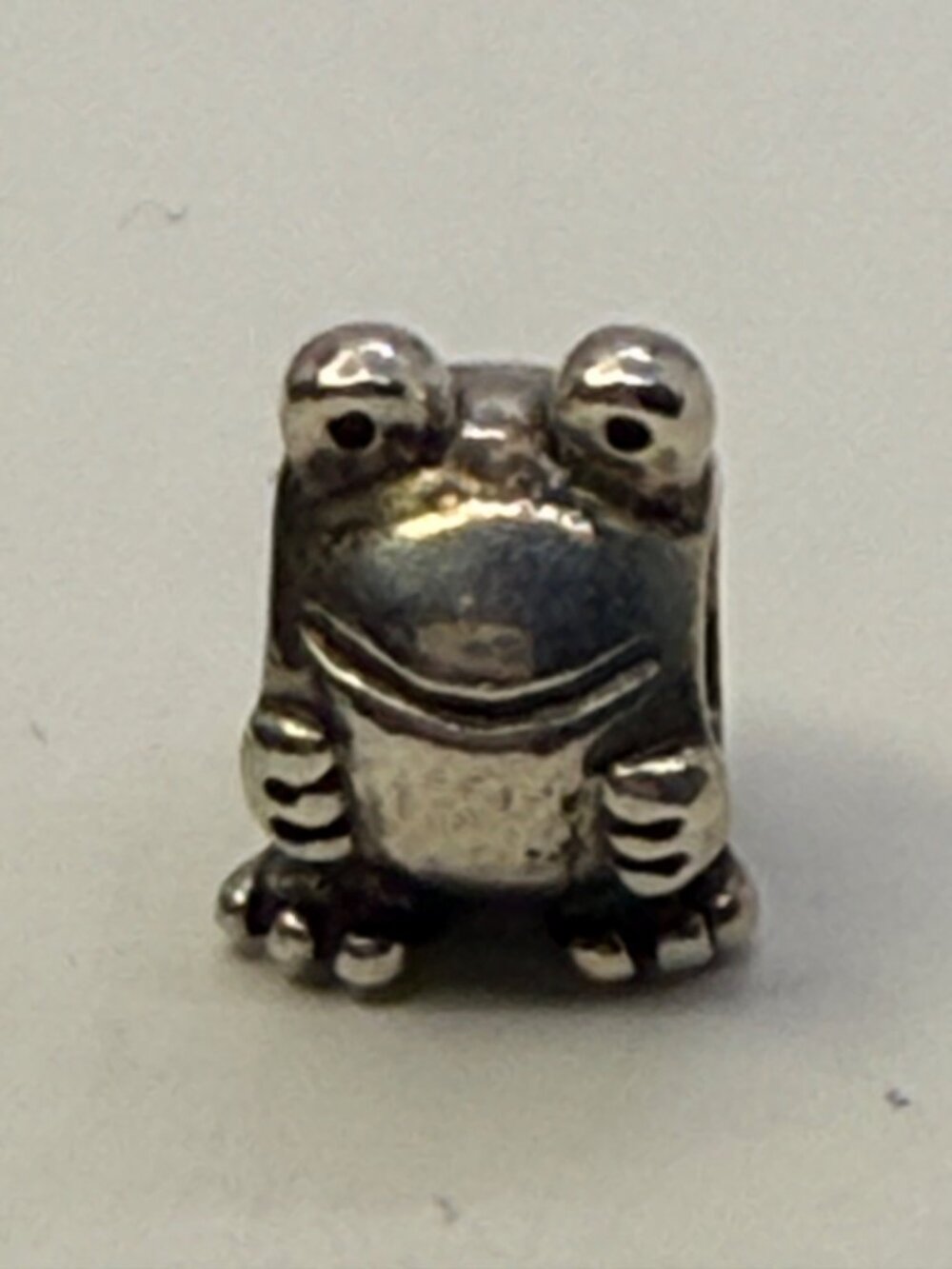 Pandora Retired Happy Frog Sterling Silver Charm 925 ALE Threaded